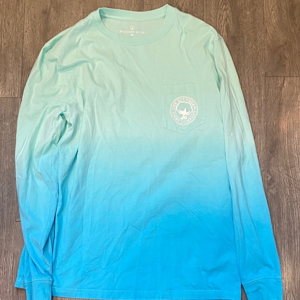 Southern Shirt Men's Blue Gradient Long Sleeve Shirt